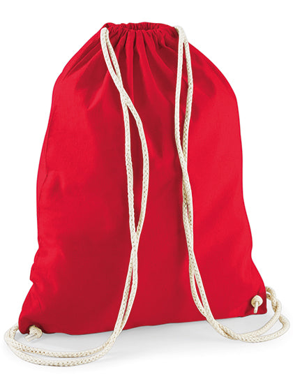 Westford Mill Cotton Gymsac WM110 in Classic Red