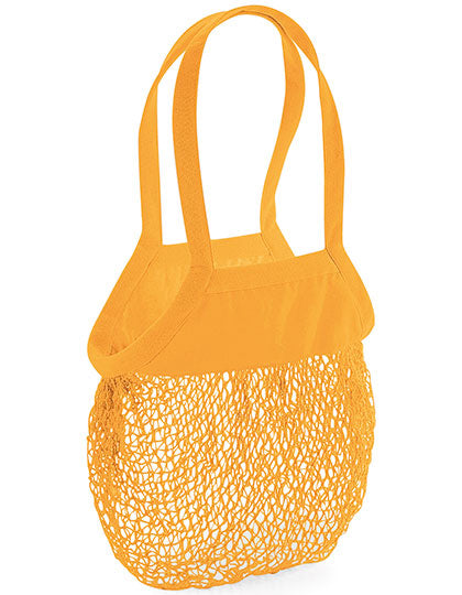 Westford Mill Organic Cotton Mesh Grocery Bag in Amber – mit Firmenlogo individualisierbar