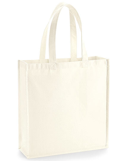 Westford Mill Gallery Canvas Bag in Natural – mit Firmenlogo individualisierbar