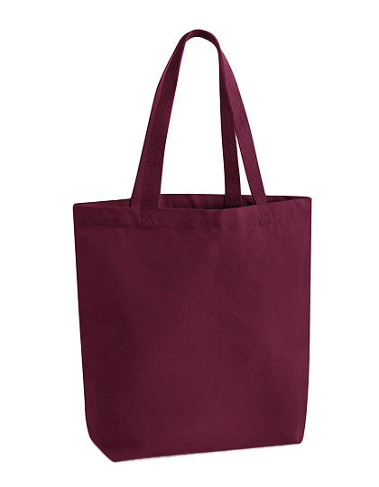 Westford Mill Heavyweight Canvas Tote Bag in Burgundy – mit Firmenlogo individualisierbar