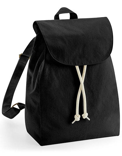 Canvas-Rucksack aus Bio-Baumwolle von Westford Mill – Produkt- und Farbansicht für Textildruck und Stickerei