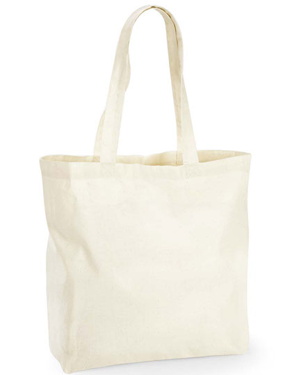 Westford Mill Recycled Cotton Maxi Bag in Natural – mit Firmenlogo individualisierbar