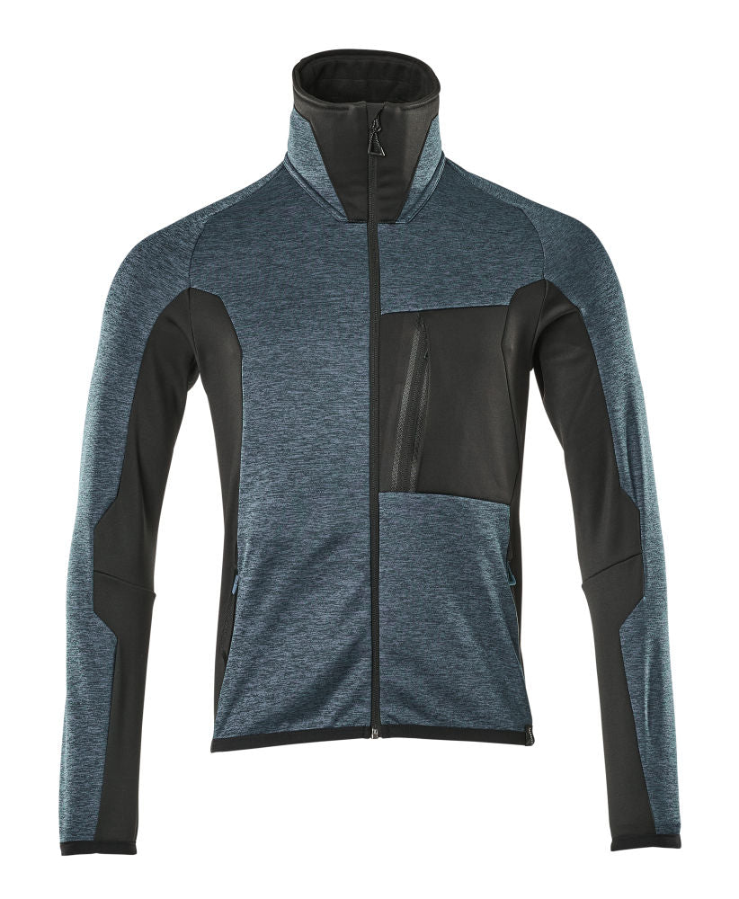 MASCOT ADVANCED Fleecejacke – 17103-316 – Farbe Dunkelpetroleum/Schwarz