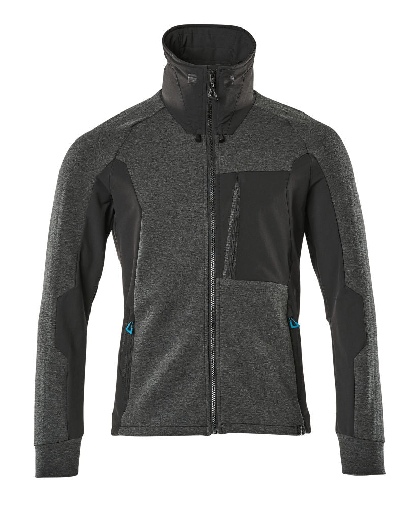MASCOT ADVANCED Sweatshirt mit Reißverschluss – 17484-319 – Farbe Schwarz