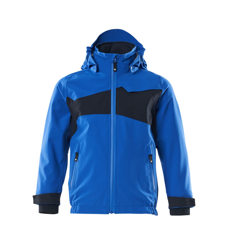 MASCOT ACCELERATE Hardshelljacke für Kinder – 18901-249 – Farbe Azurblau/Schwarzblau