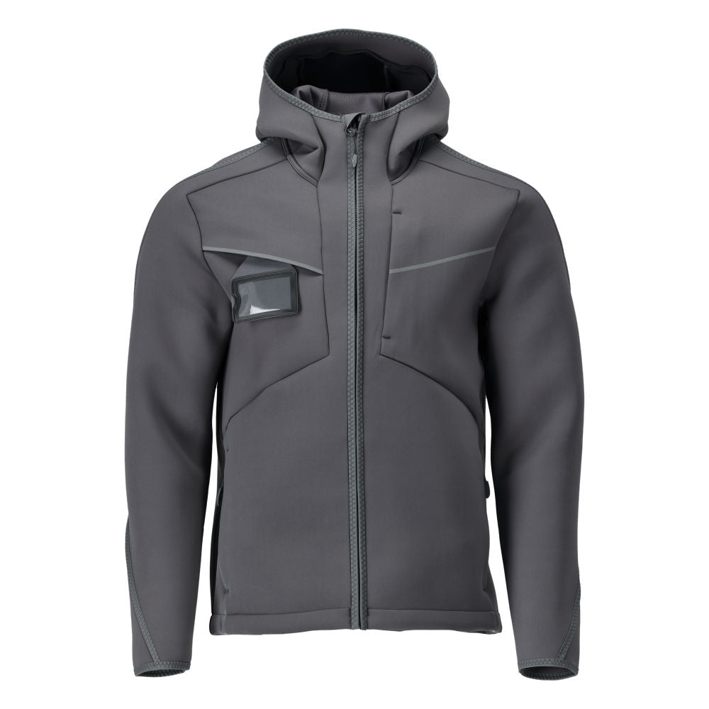 MASCOT CUSTOMIZED Softshelljacke mit Kapuze – 22086-662 – Farbe Anthrazitgrau