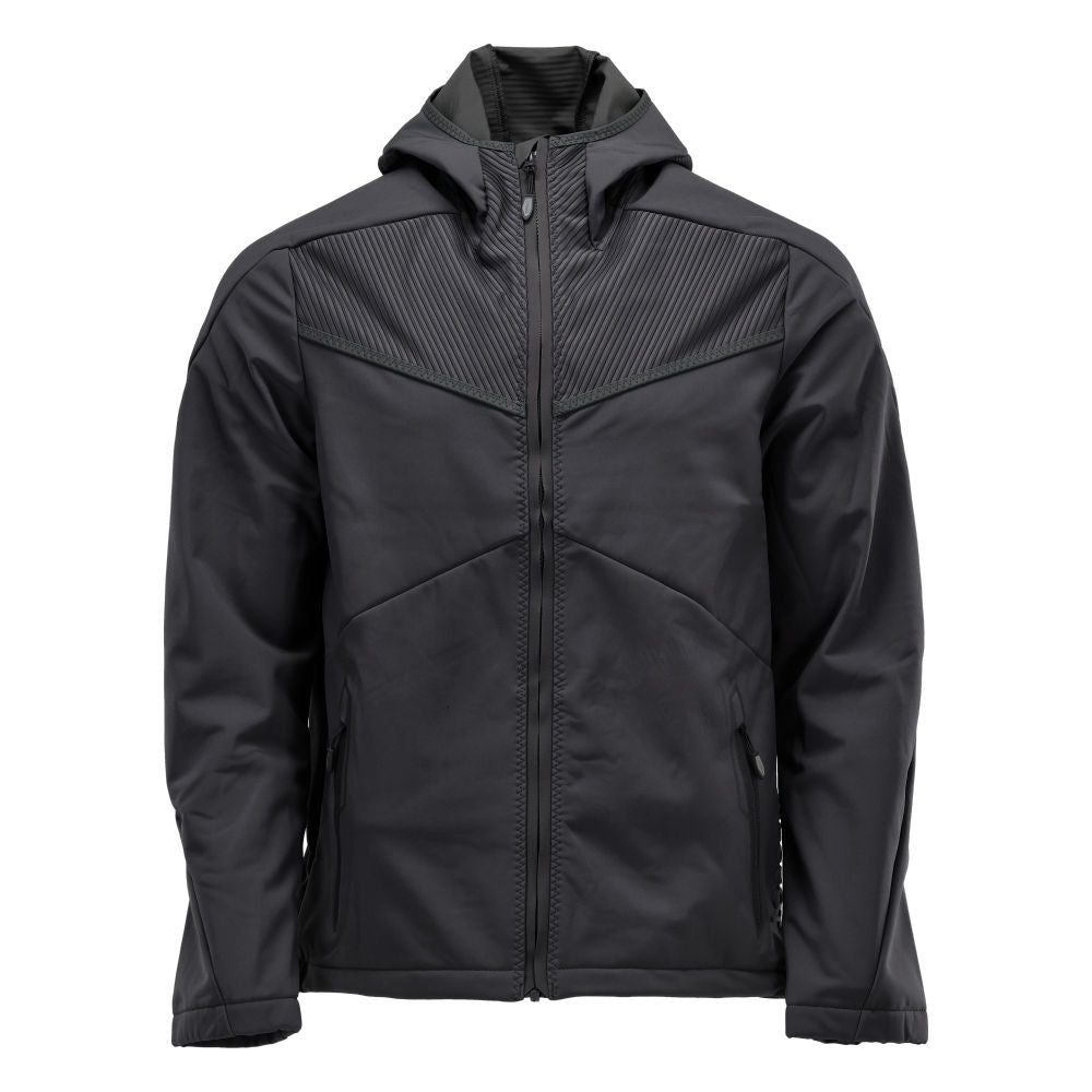 MASCOT CUSTOMIZED Softshelljacke mit Kapuze – 22102-649 – Farbe Schwarz