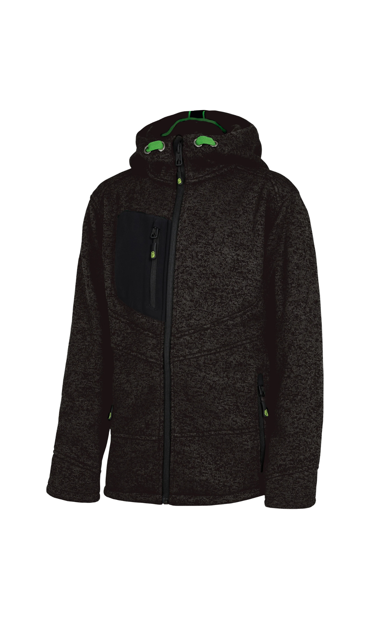 Kinderjacke aus Melange-Strick