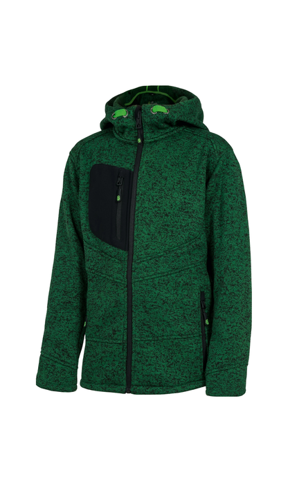 Kinderjacke aus Melange-Strick