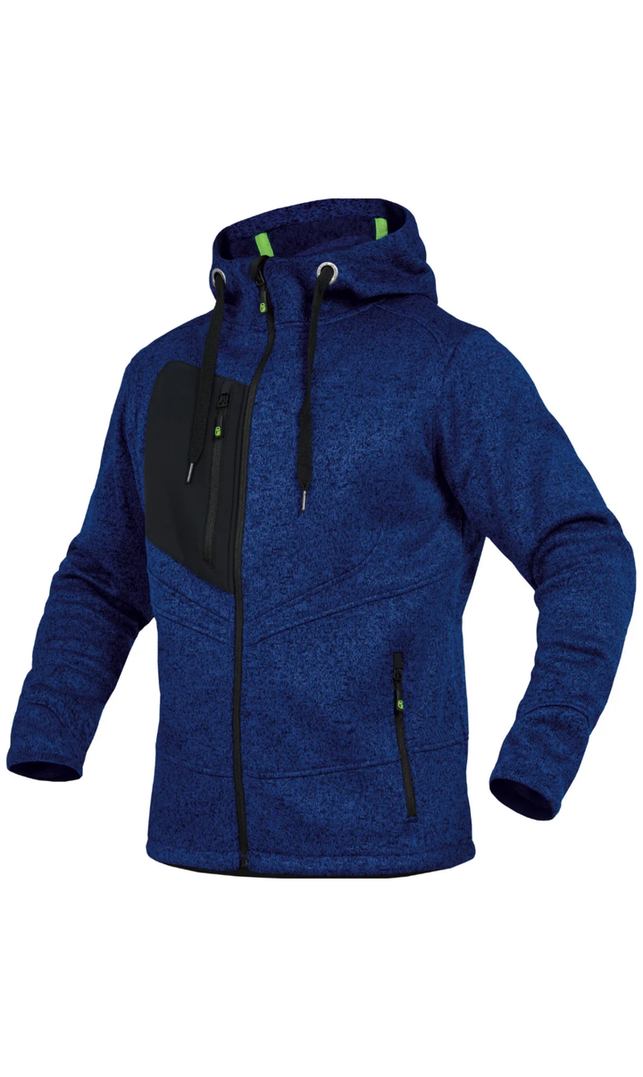 Jacke mit Melange-Strick von Leibwächter – Produktansicht für Textildruck und Stickerei