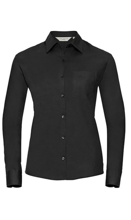 Ladies´ L/S Pure Cotton Easy Care Poplin Shirt
