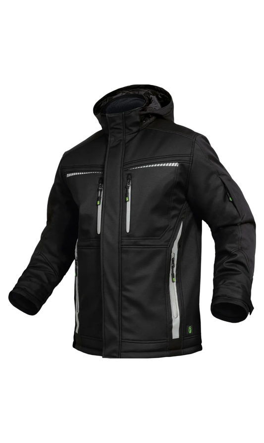Softshelljacke mit einer TPU-Membran und Mikrofleece-Innenfutter