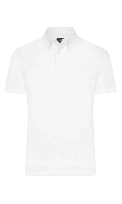 Button-Down Polo mit Modischem Einsatz