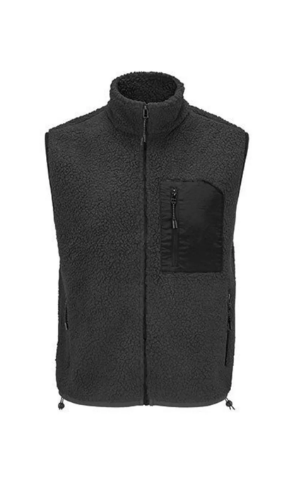 Modischer Bodywarmer mit Sherpa-Fleece
