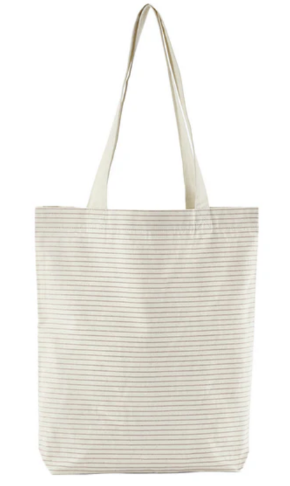 Striped Organic Cotton Bag