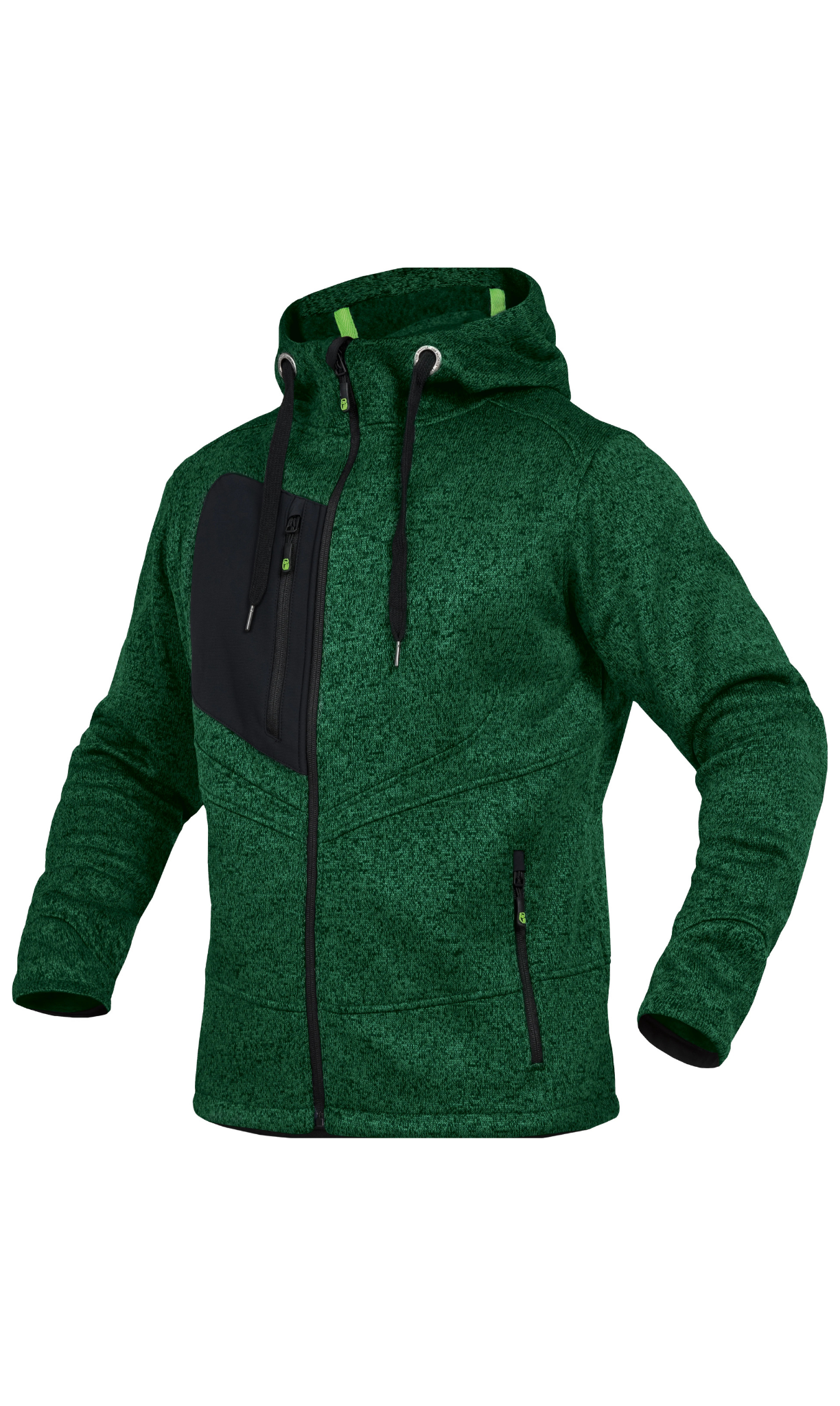Jacke mit Melange-Strick