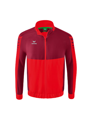 ERIMA Six Wings Präsentationsjacke in rot/bordeaux Vorderansicht