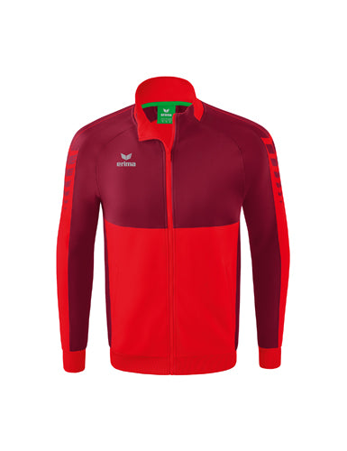 ERIMA Six Wings Worker Jacke in rot/bordeaux Vorderansicht