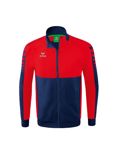 ERIMA Six Wings Worker Jacke in new navy/rot Vorderansicht