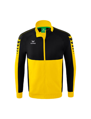 ERIMA Six Wings Worker Jacke in gelb/schwarz Vorderansicht
