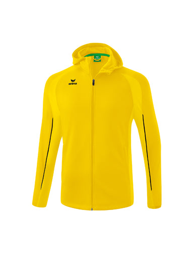 ERIMA LIGA STAR Trainingsjacke mit Kapuze in gelb/schwarz Vorderansicht