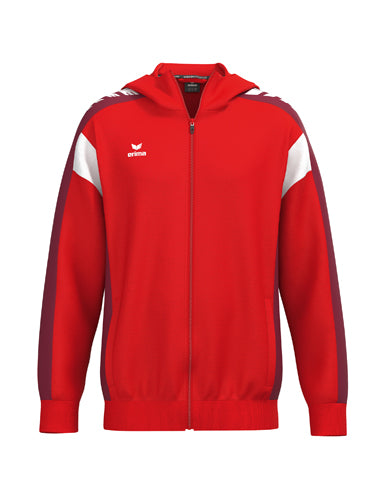ERIMA CELEBRATE 125 Training Jacket with hood in rot/new bordeaux Vorderansicht