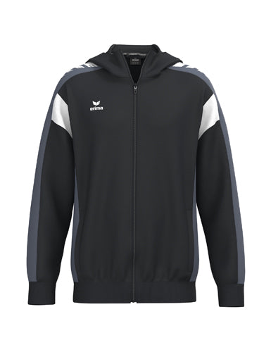 ERIMA CELEBRATE 125 Training Jacket with hood in schwarz/slate grey Vorderansicht