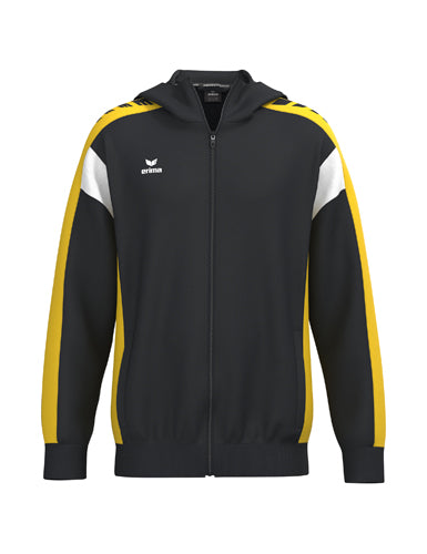 ERIMA CELEBRATE 125 Training Jacket with hood in schwarz/gelb Vorderansicht