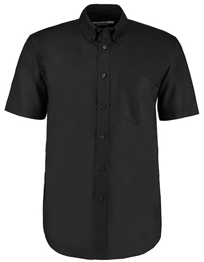 Kustom Kit Men´s Classic Fit Workwear Oxford Shirt Short Sleeve K350 in Black