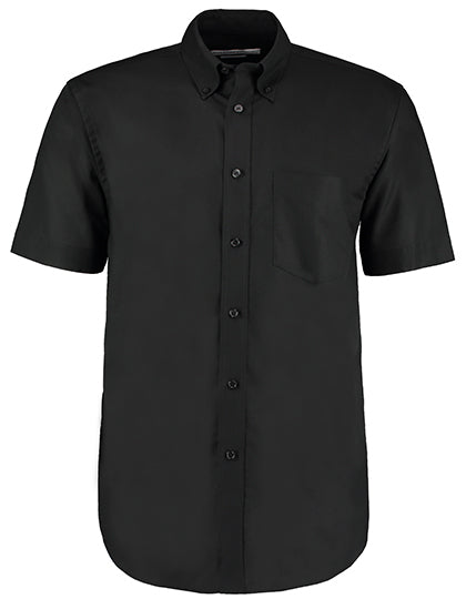 Kustom Kit Men´s Classic Fit Workwear Oxford Shirt Short Sleeve K350 in Black