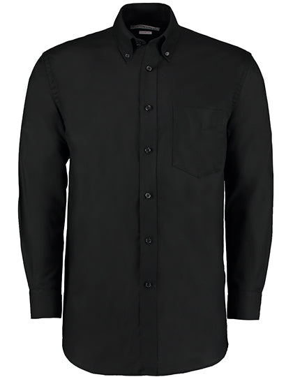 Kustom Kit Men´s Classic Fit Workwear Oxford Shirt Long Sleeve K351 in Black