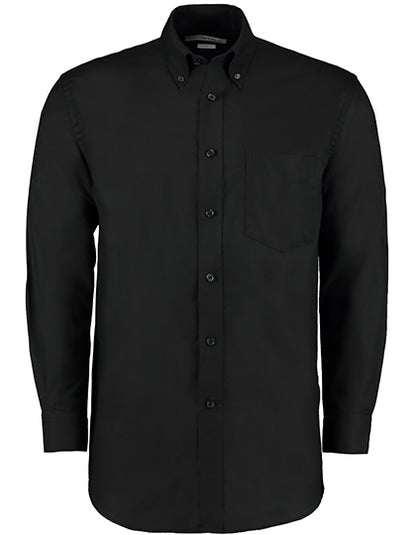 Kustom Kit Men´s Classic Fit Workwear Oxford Shirt Long Sleeve K351 in Black