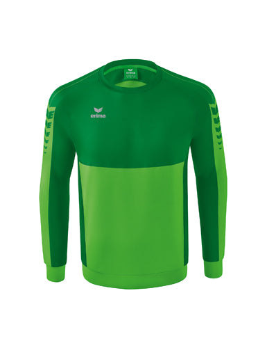 ERIMA Six Wings Sweatshirt in green/smaragd Vorderansicht