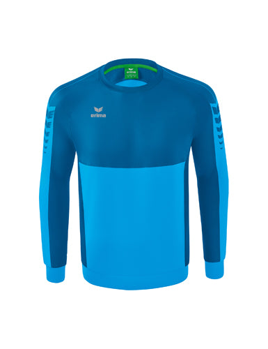 ERIMA Six Wings Sweatshirt in curacao/mykonos Vorderansicht