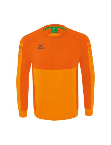 ERIMA Six Wings Sweatshirt in new orange/orange Vorderansicht