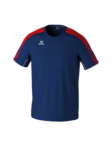ERIMA EVO STAR T-Shirt in new navy/rot Vorderansicht