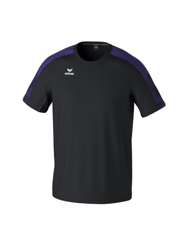 ERIMA EVO STAR T-Shirt in schwarz/ultra violet Vorderansicht