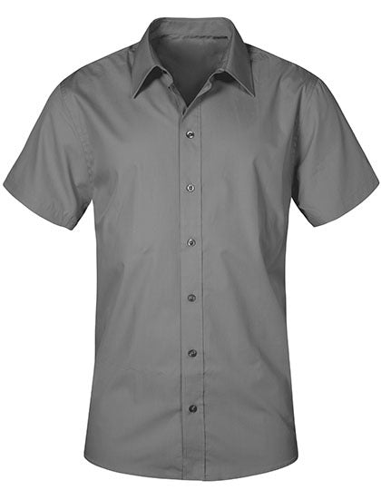 Promodoro Men´s Poplin Shirt Short Sleeve E6300 in Steel Grey (Solid)