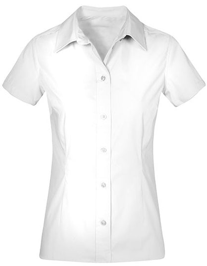 Promodoro Women´s Poplin Shirt Short Sleeve E6305 in White