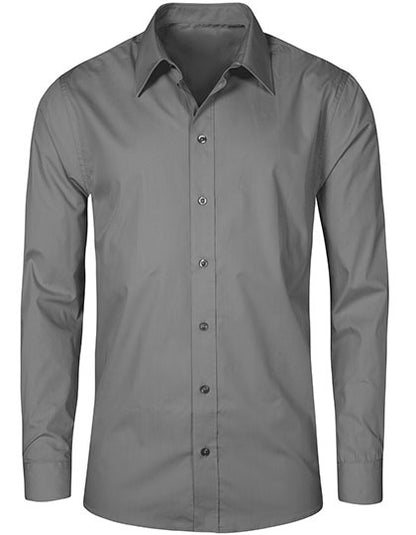 Promodoro Men´s Poplin Shirt Long Sleeve E6310 in Steel Grey (Solid)