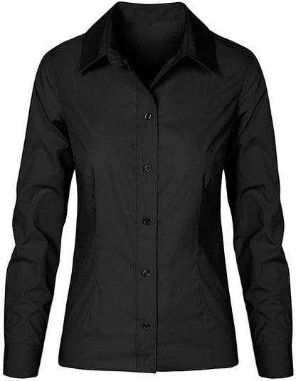 Promodoro Women´s Poplin Shirt Long Sleeve E6315 in Black