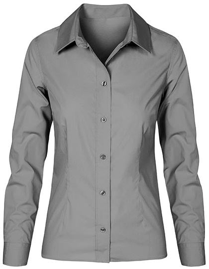Promodoro Women´s Poplin Shirt Long Sleeve E6315 in Steel Grey (Solid)