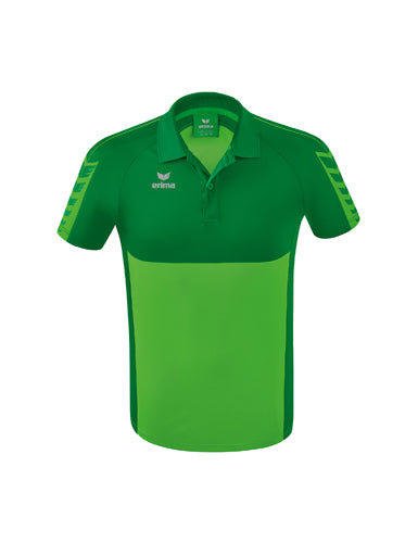 ERIMA Six Wings Poloshirt in green/smaragd Vorderansicht
