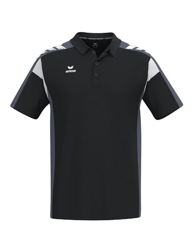 ERIMA CELEBRATE 125 Poloshirt function in schwarz/slate grey Vorderansicht