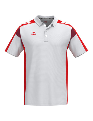 ERIMA CELEBRATE 125 Poloshirt function in weiß/rot Vorderansicht