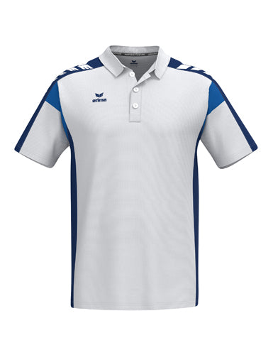 ERIMA CELEBRATE 125 Poloshirt function in weiß/new navy Vorderansicht