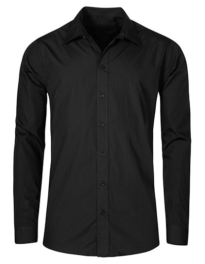 Promodoro Men´s Poplin Shirt Long Sleeve E6310 in Black