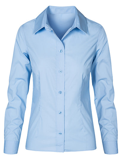 Promodoro Women´s Poplin Shirt Long Sleeve E6315 in Light Blue