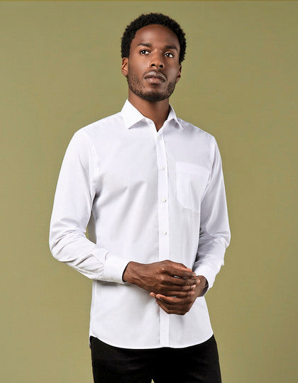 Kustom Kit Men´s Tailored Fit Poplin Shirt Long Sleeve K142 – Detailansicht 4