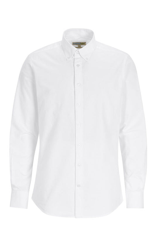 Cottover Oxford Slim fit Man in Weiß – mit Firmenlogo individualisierbar